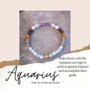 Aquarius Bracelet / Emotional Protection & Balancer for Aquarius