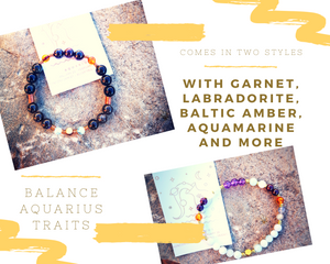 Aquarius Bracelet / Emotional Protection & Balancer for Aquarius