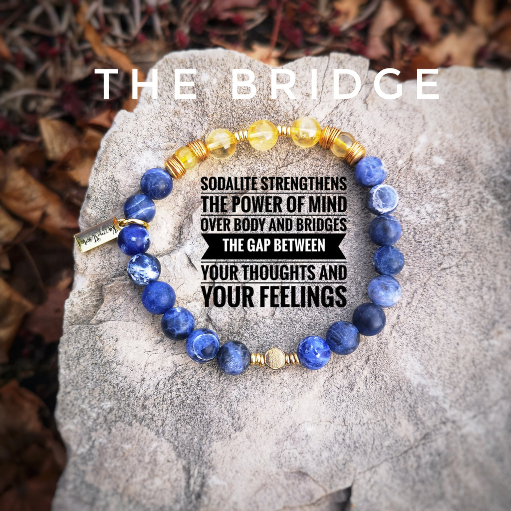 The BRIDGE Sodalite & Citrine Bracelet