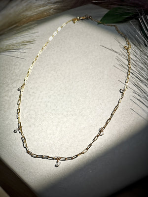 Drop of Light Gold Necklace