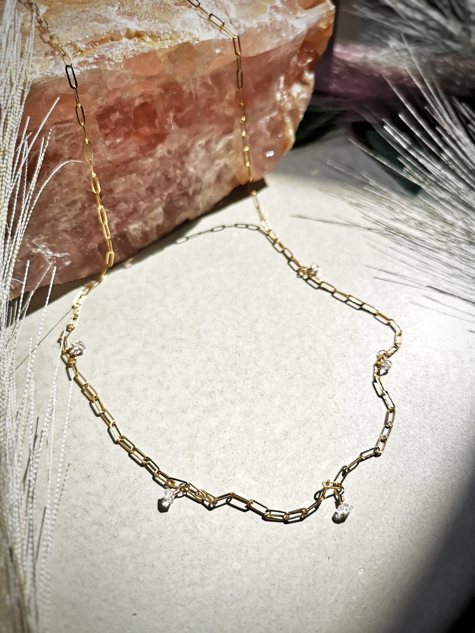 Drop of Light Gold Necklace