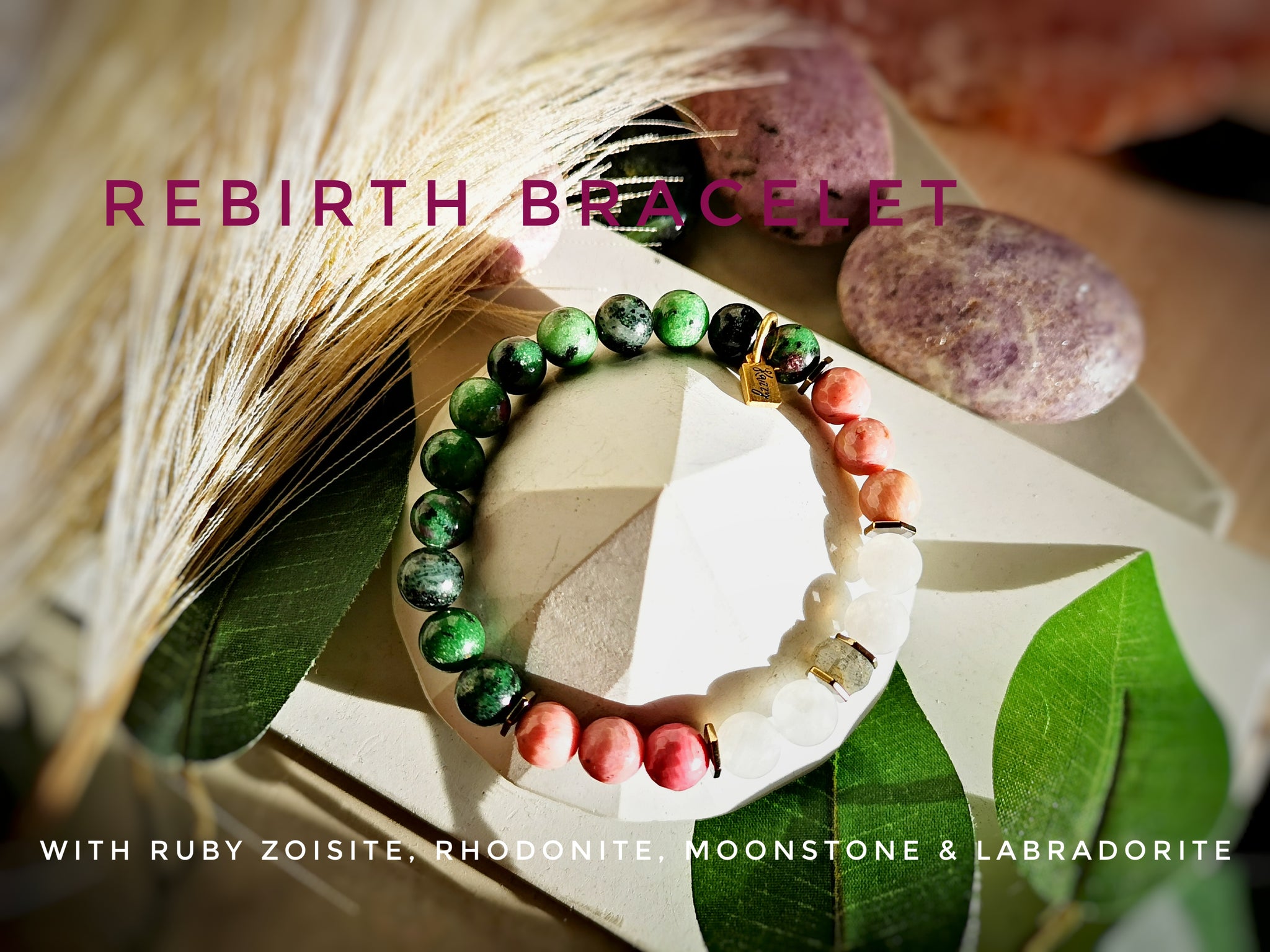 Ruby Zoisite Bracelet / The SPIRITUAL REBIRTH BRACELET