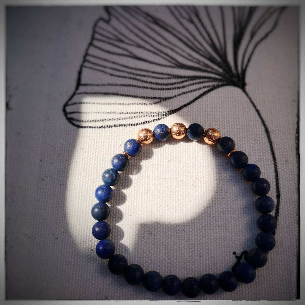 ATLAS BRACELET ~ Copper & Lapis Lazuli Bracelet