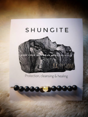 Shungite Citrine Moon Bracelet